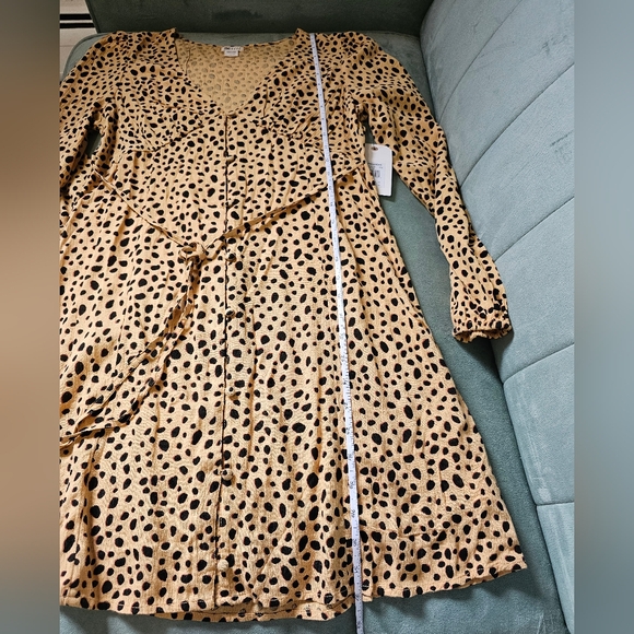 Billabong Cheetah Print Days On End Sundress Size Small - Picture 4 of 12